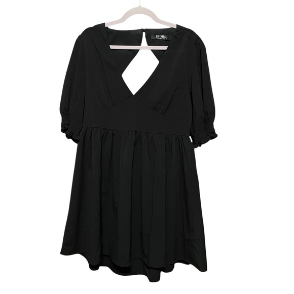 Disturbia Black Divination Textured Mini Dress Size 10 Goth Gothic whimsical - Picture 3 of 16